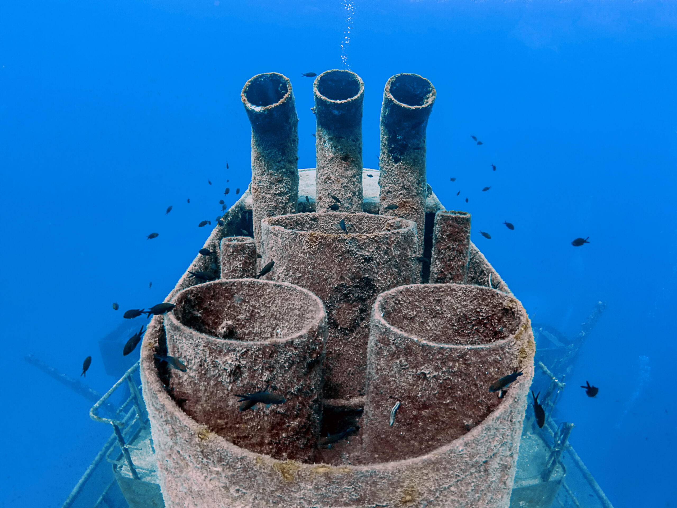 Um El Faroud — Dive 1: The Funnel & Midship