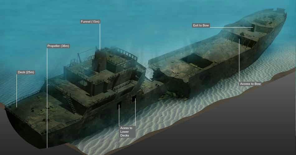 Um El Faroud — Dive 4: The Split & Cargo Holds